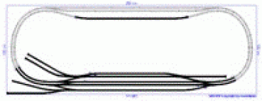 minitrix N Gleisplan 280 X 100 cm